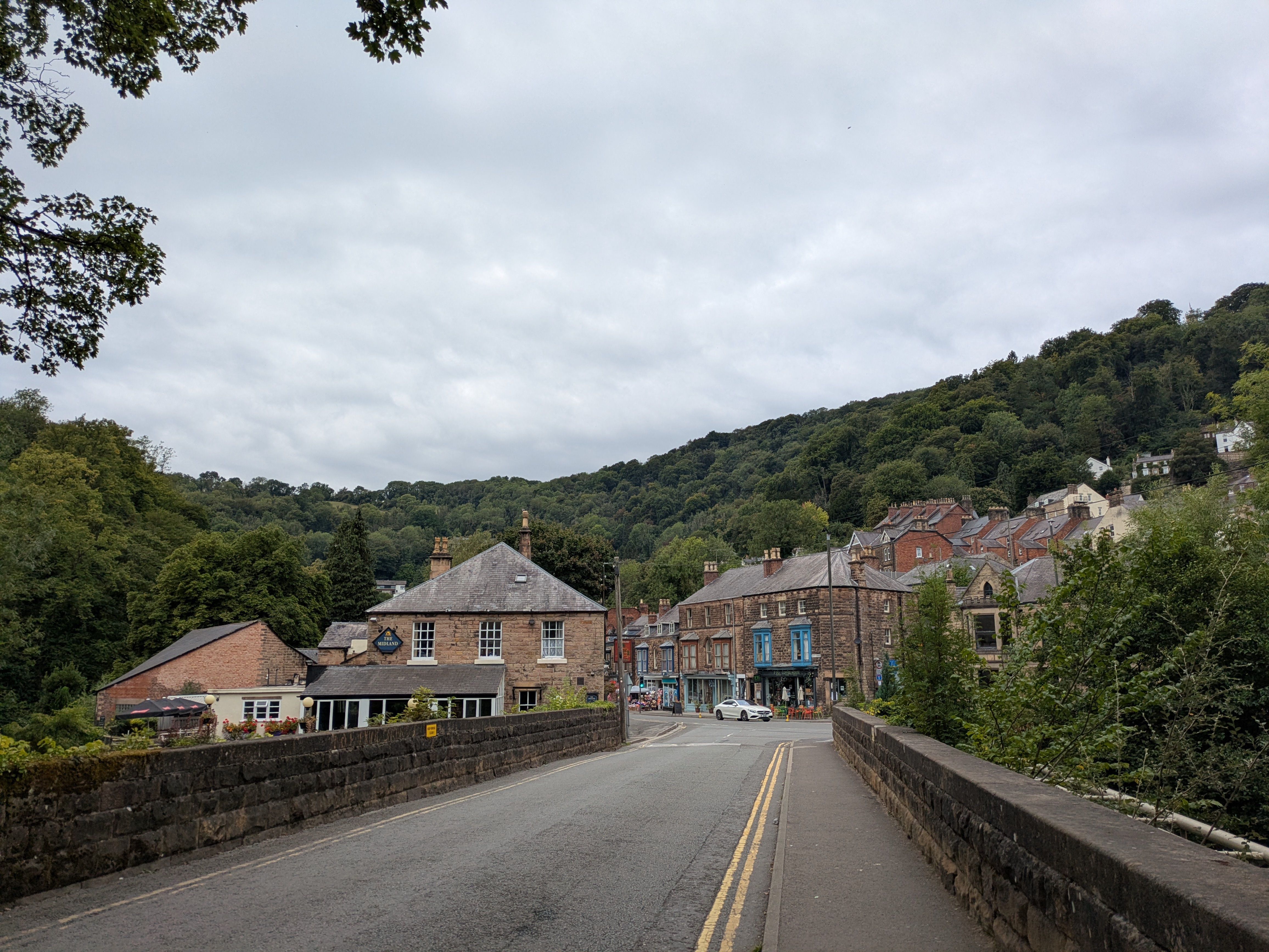 The view of Matlock Bath as you approach from the station.